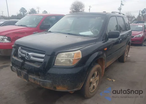 2007 Honda Pilot Ex-L из США, поврежденный, VIN 5FNYF18587B032004